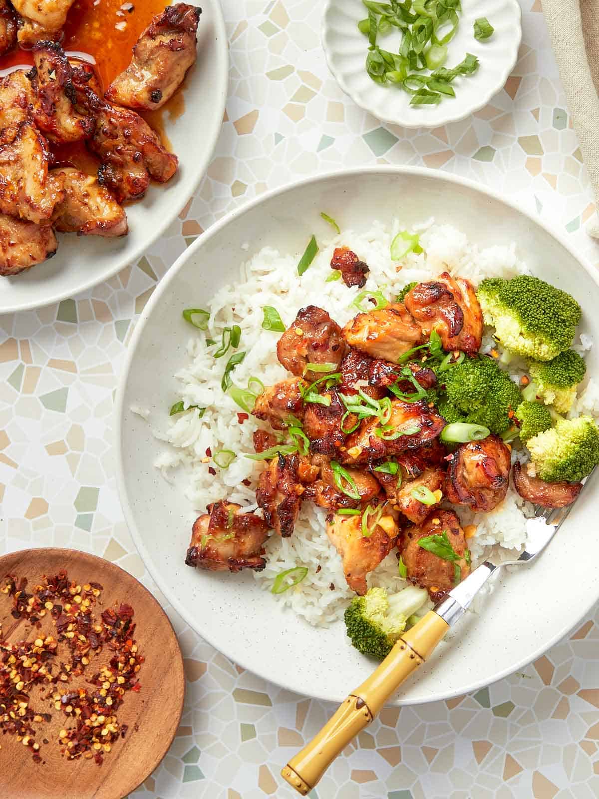 Air Fryer Chicken Thighs (Teriyaki)